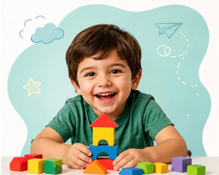 فعالیت کودک در مهدکودک حورا